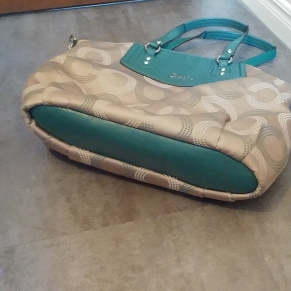 Coach Ashley Dotted OP Art North South Satchel Bag - Picture 15 of 16